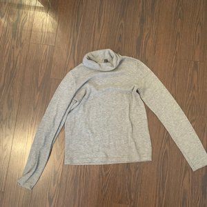Soft Grey Turtleneck Sweater